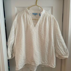 White Eyelet Blouse
